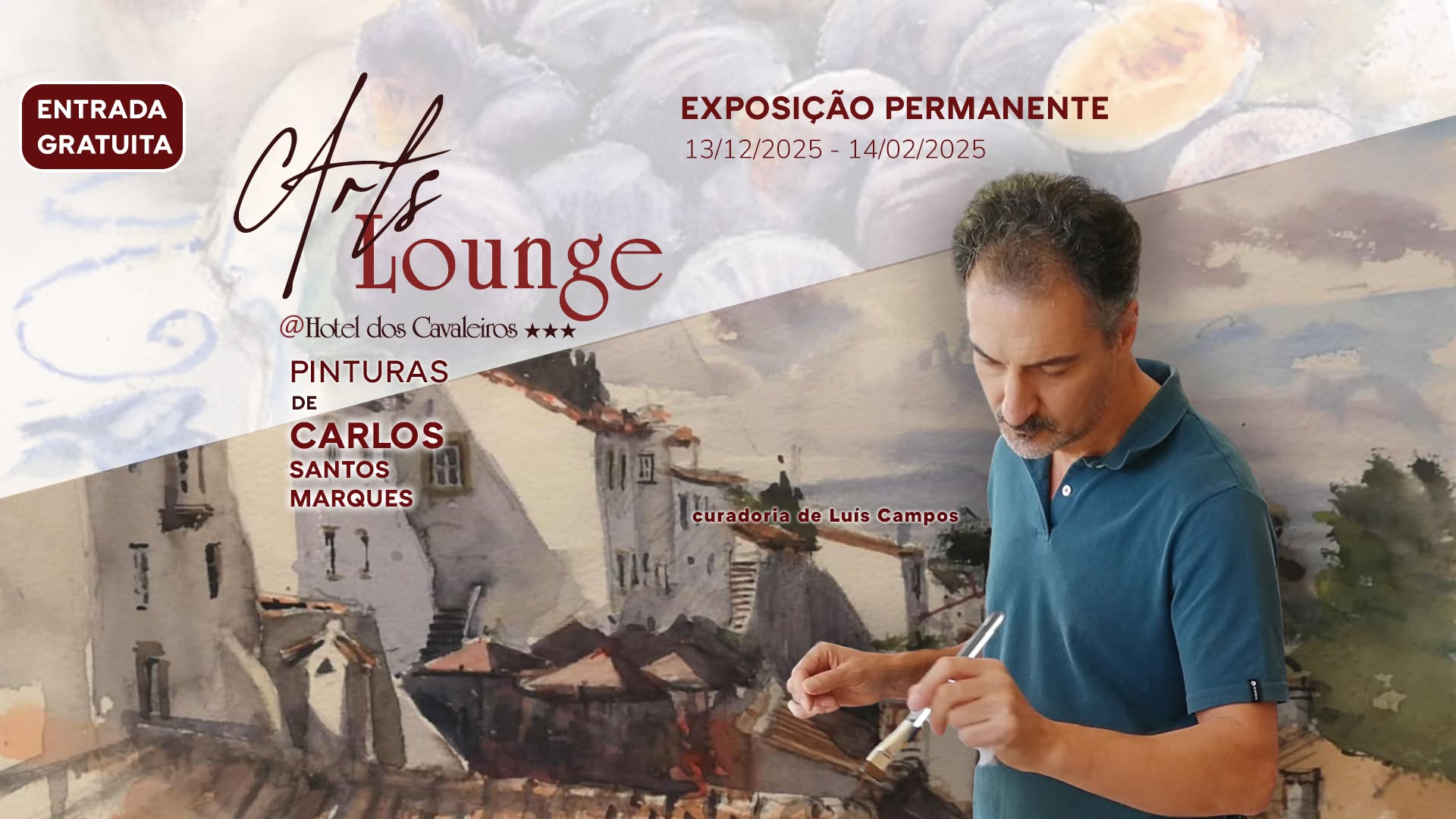 EXPOPSIÇÃO DE PINTURAS - CARLOS SANTOS MARQUES